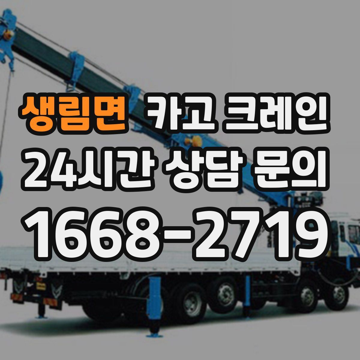 생림면 카고 크레인