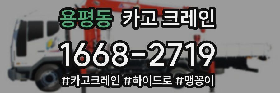 용평동 크레인 작업