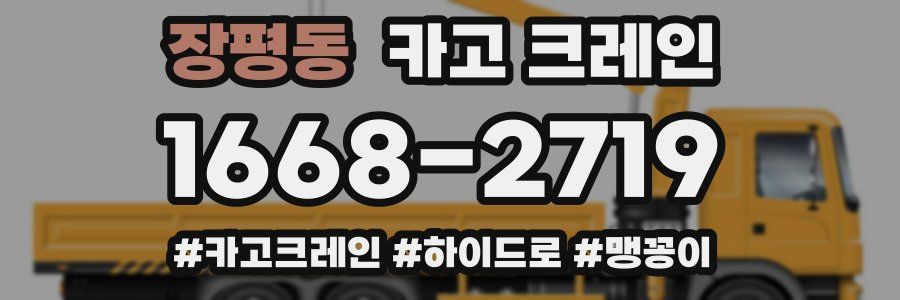 장평동 크레인 작업