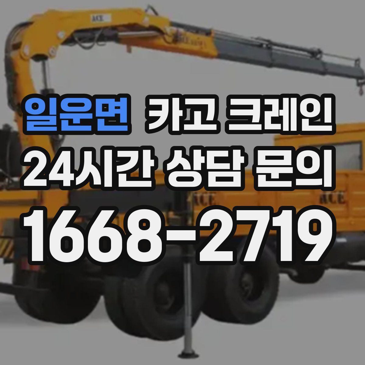 일운면 카고 크레인