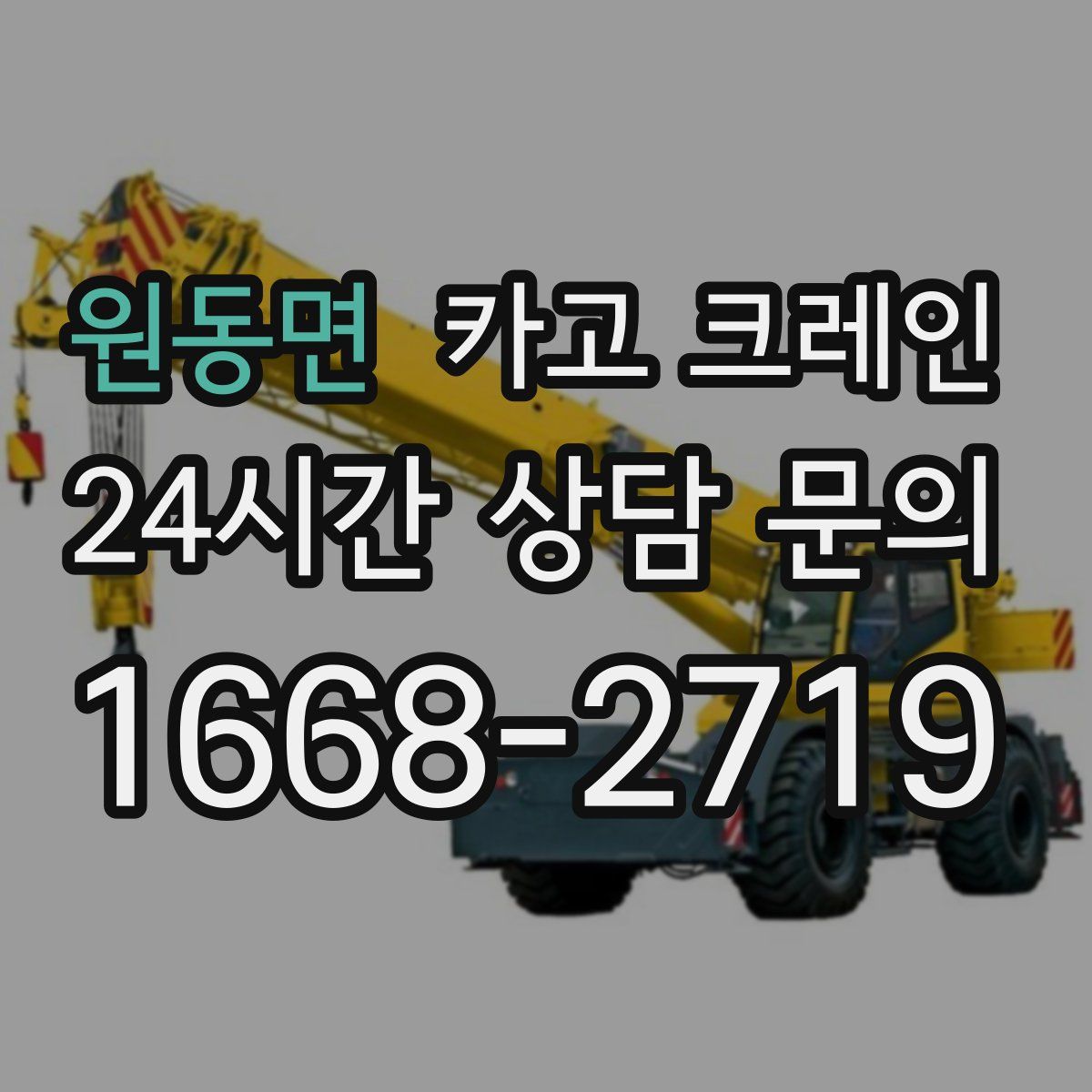 원동면 카고 크레인