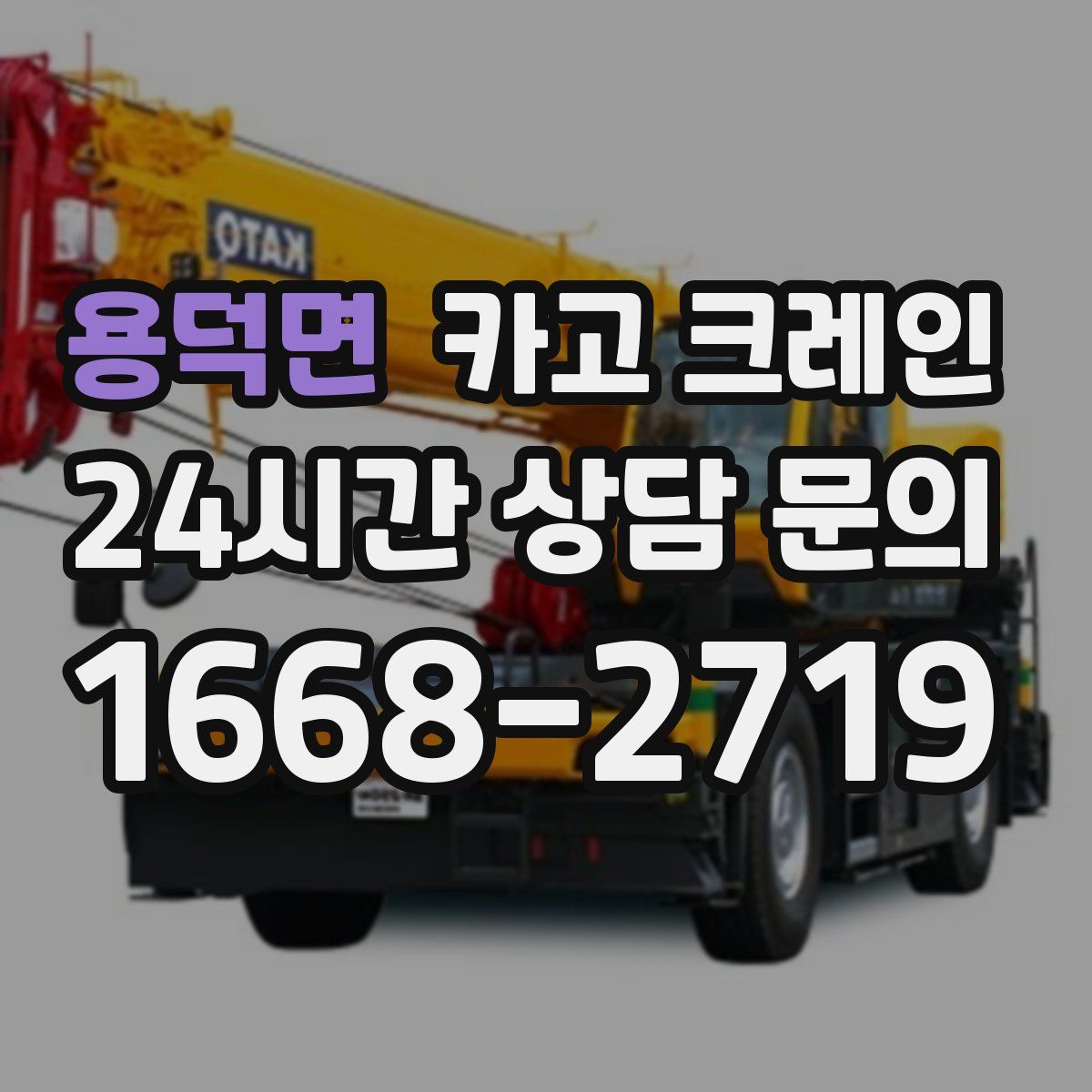 용덕면 카고 크레인