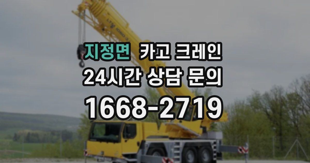 지정면 크레인