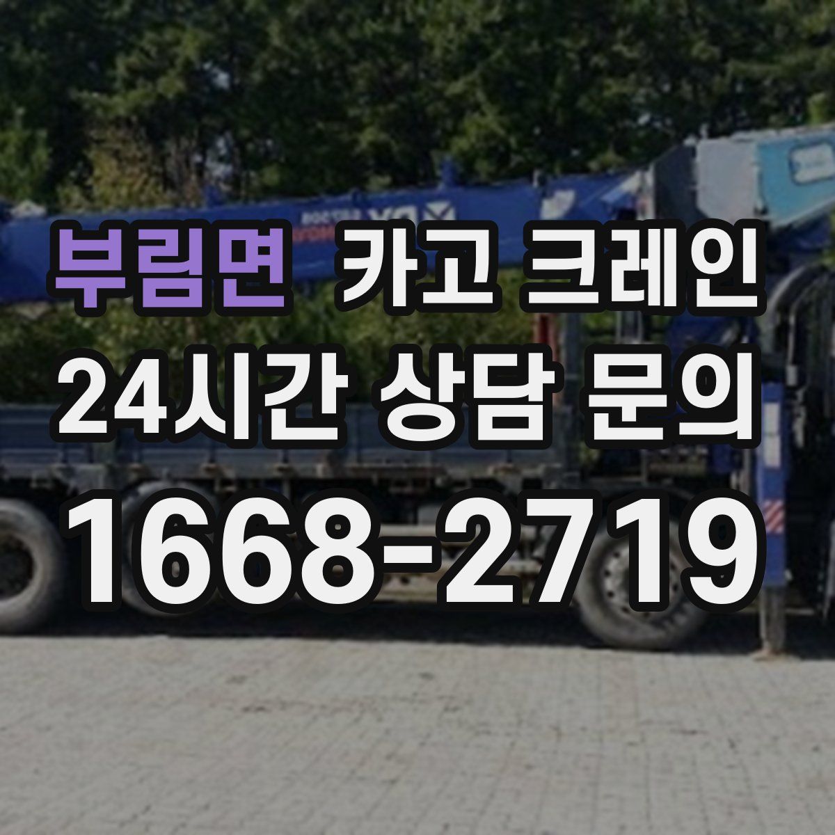 부림면 카고 크레인