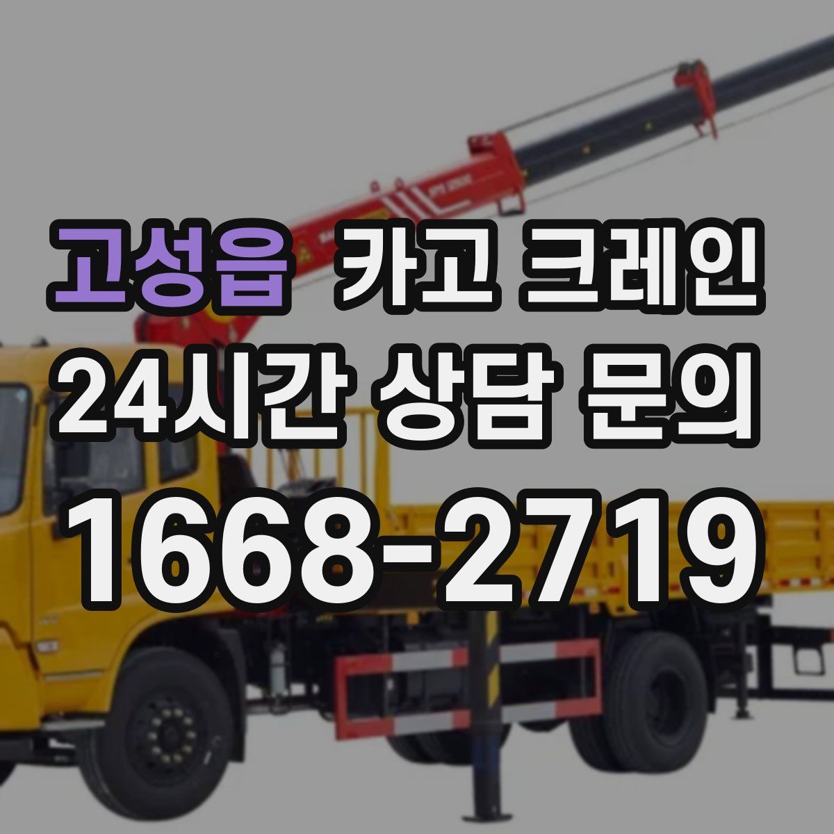 고성읍 카고 크레인