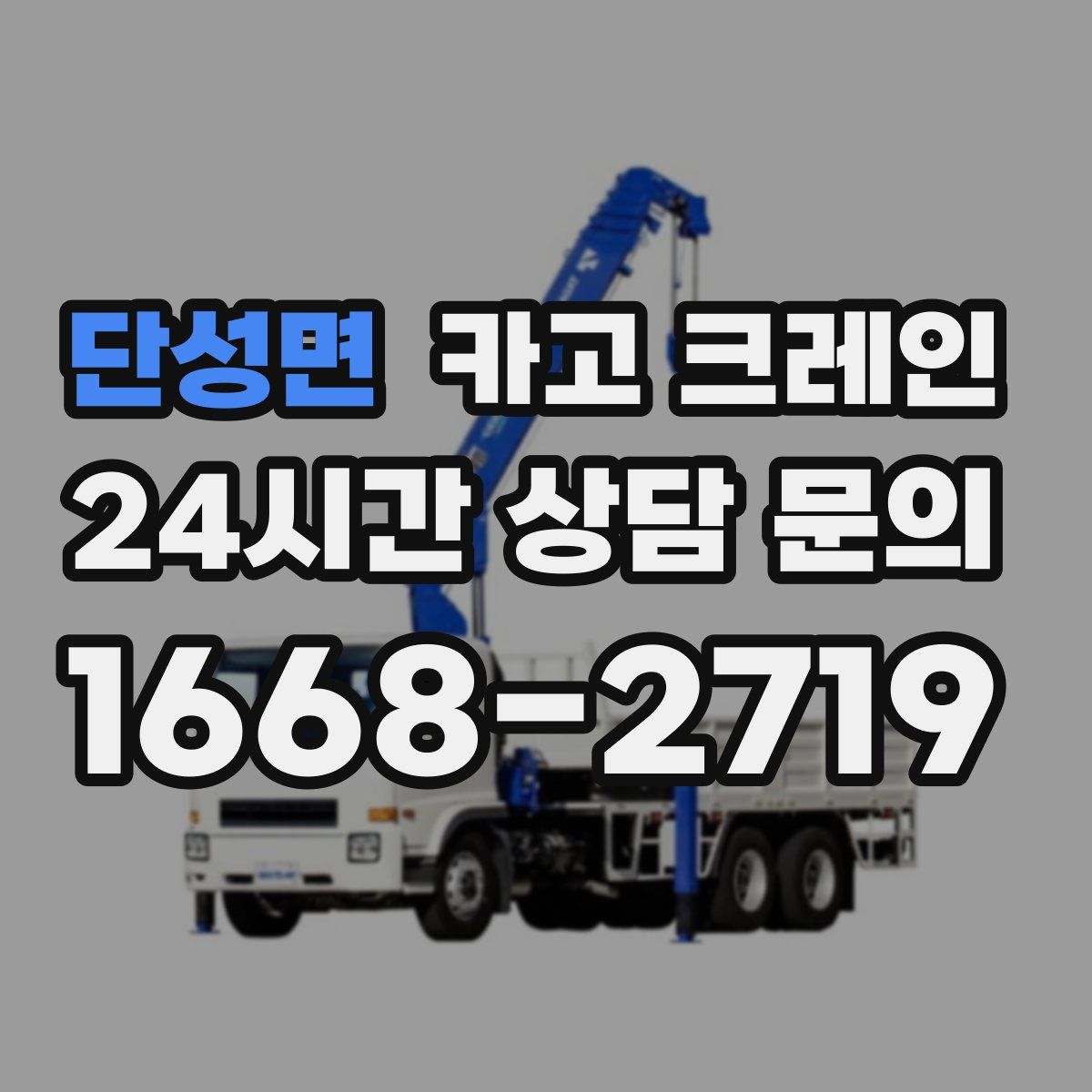 단성면 카고 크레인