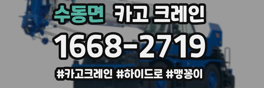 수동면 크레인 작업