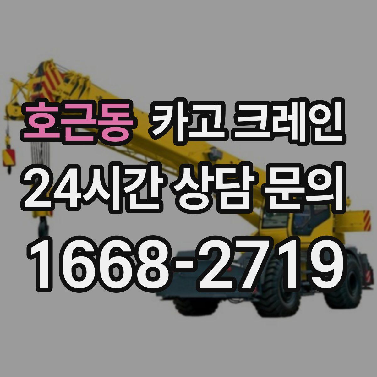호근동 카고 크레인