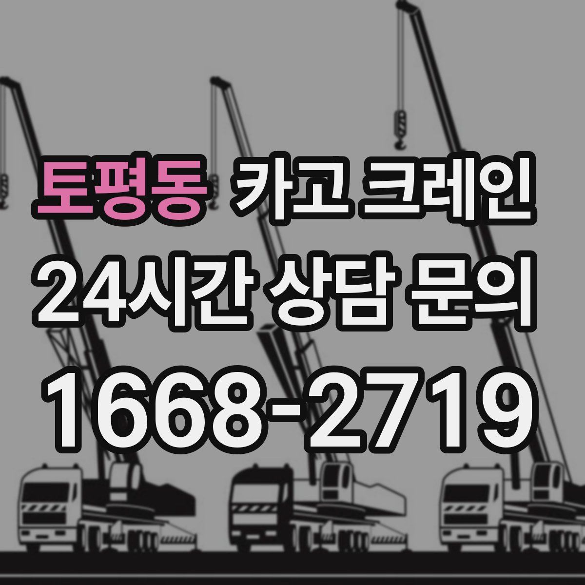 토평동 카고 크레인