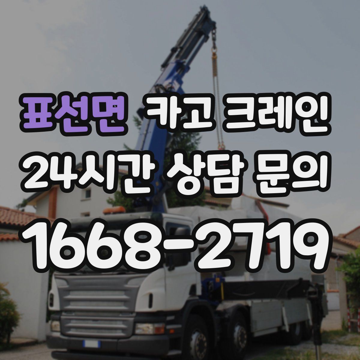 표선면 카고 크레인