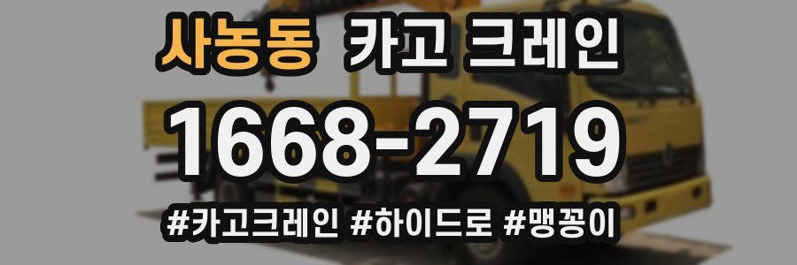 사농동 크레인 작업