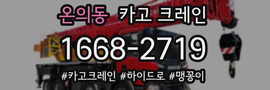 온의동 크레인 작업