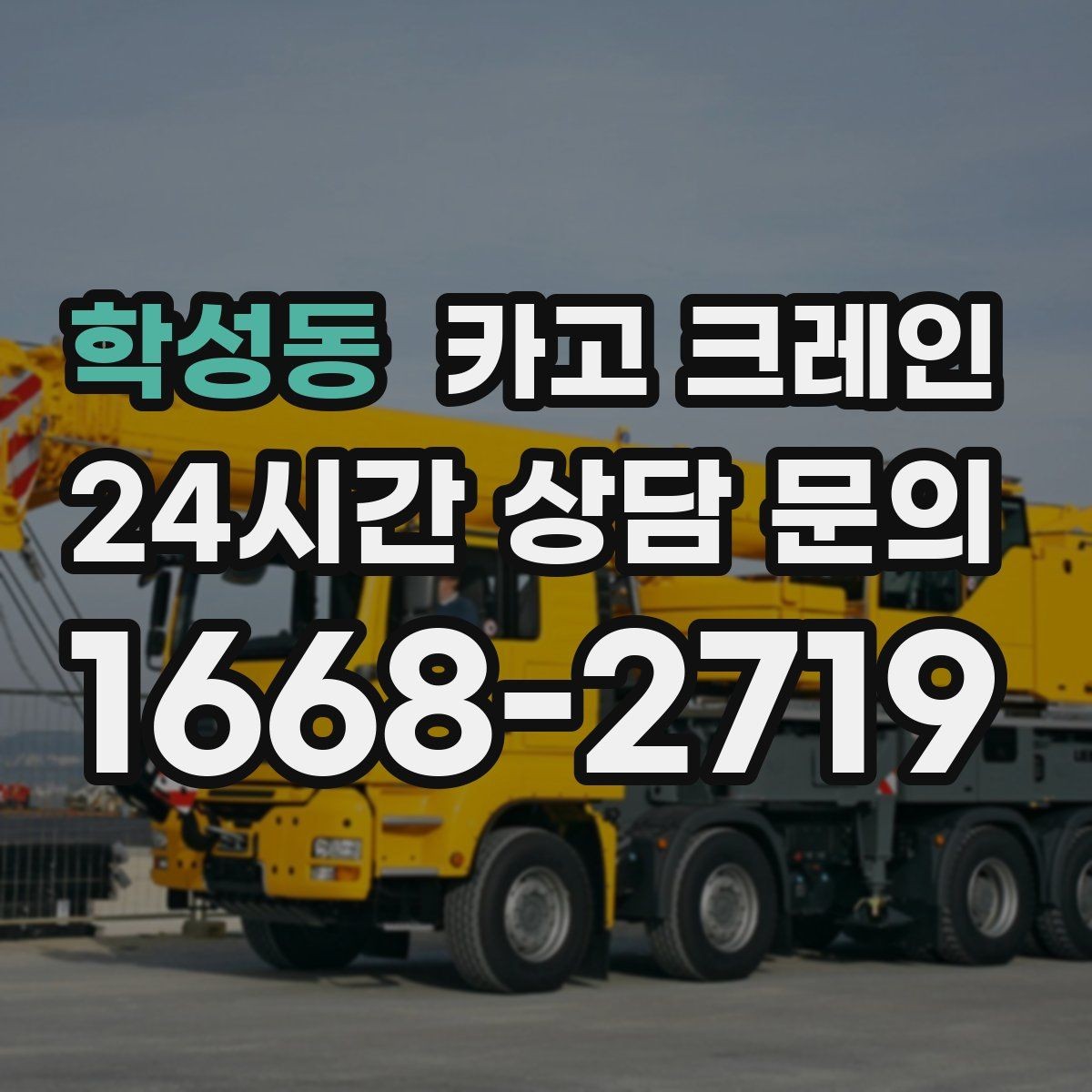 학성동 카고 크레인 소음 최소화하려면 이렇게 준비하세요