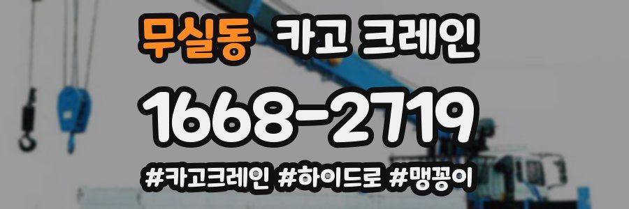 무실동 크레인 작업