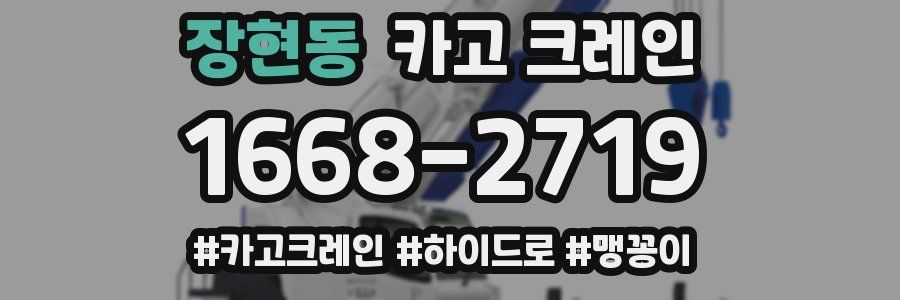 장현동 크레인 작업