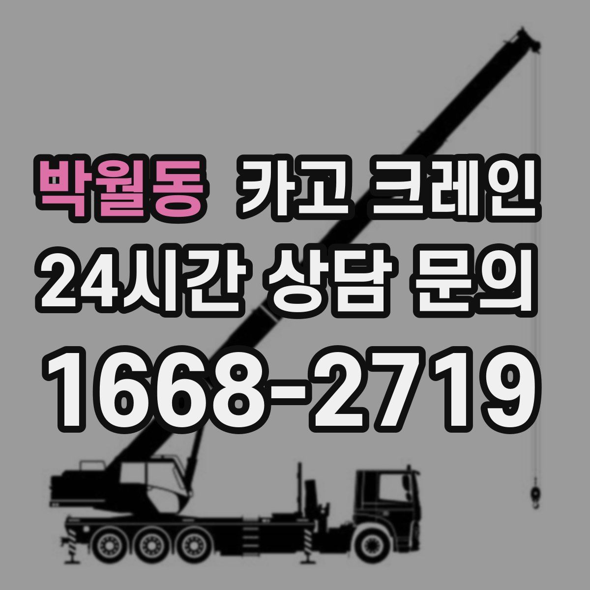 박월동 카고 크레인