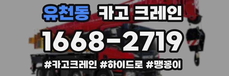 유천동 크레인 작업