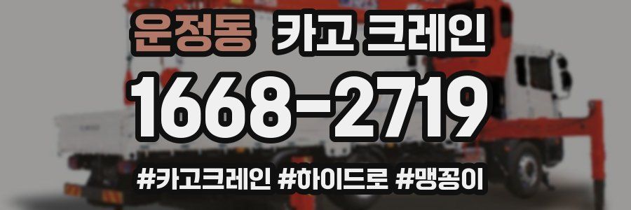 운정동 크레인 작업