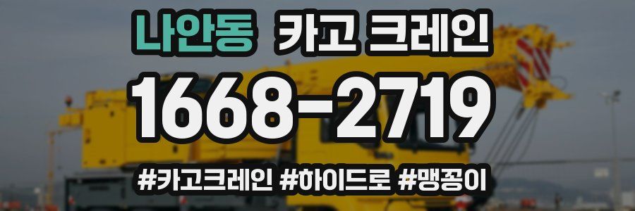 나안동 크레인 작업