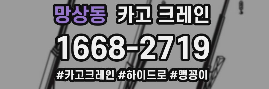 망상동 크레인 작업