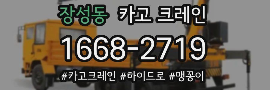 장성동 크레인 작업