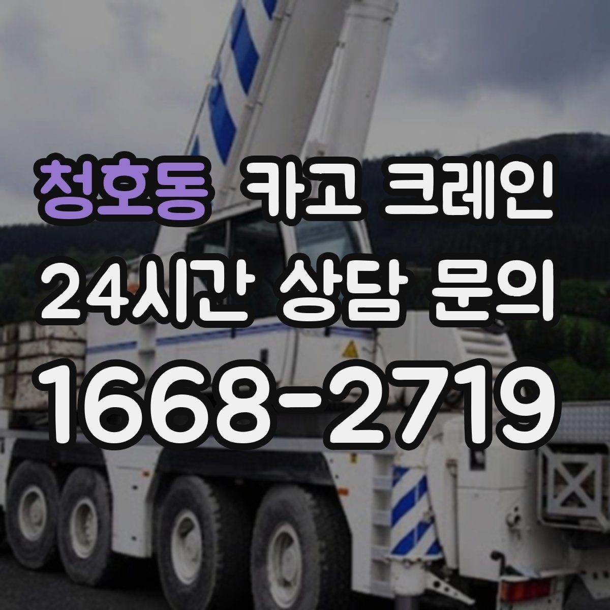 청호동 카고 크레인 야간 조명 확보가 중요한 이유