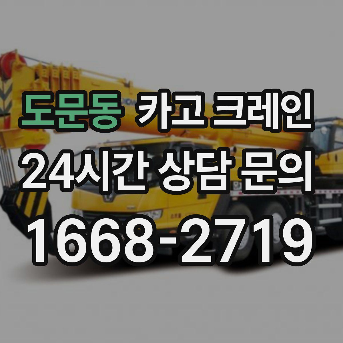 도문동 카고 크레인