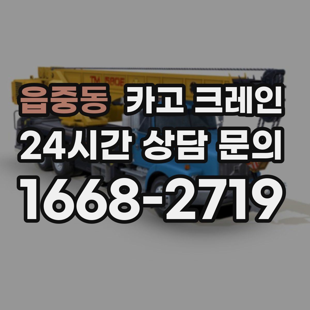 읍중동 카고 크레인 톤수 선택이 고민일 때 기준 정리
