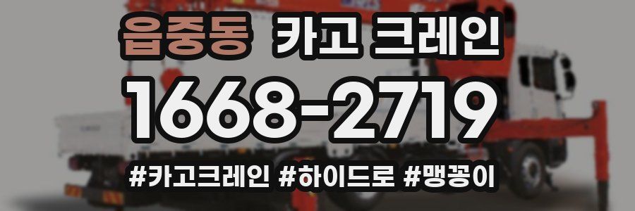 읍중동 크레인 작업