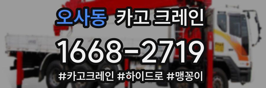 오사동 크레인 작업