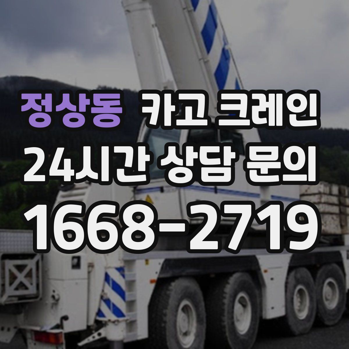 정상동 카고 크레인