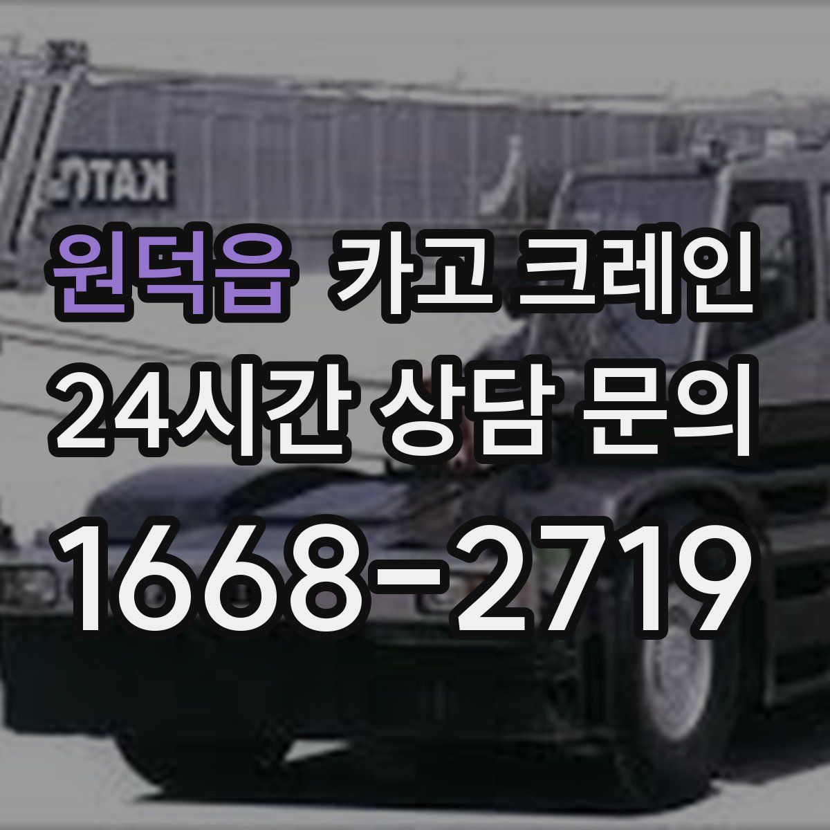 원덕읍 카고 크레인