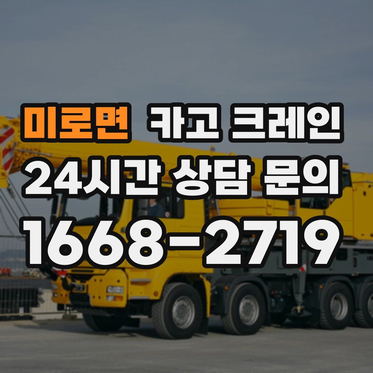 미로면 카고 크레인