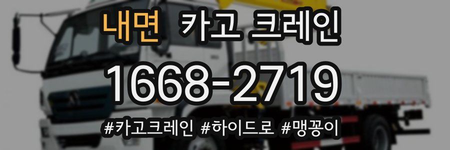 내면 크레인 작업