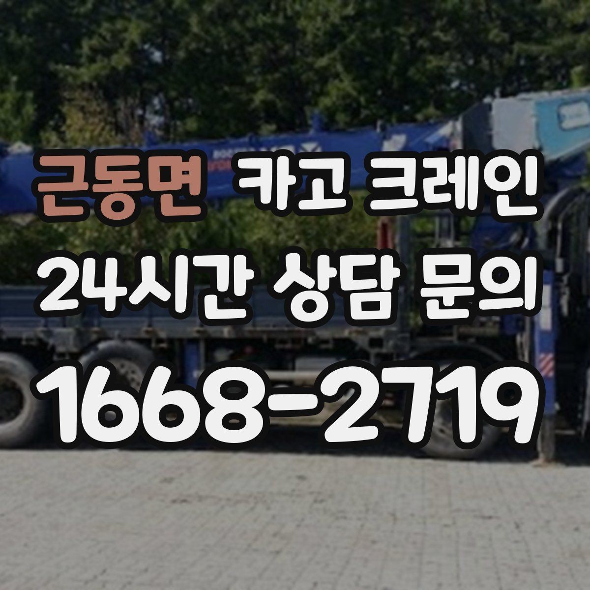 근동면 카고 크레인 현장 사진은 어디를 찍어야 할까