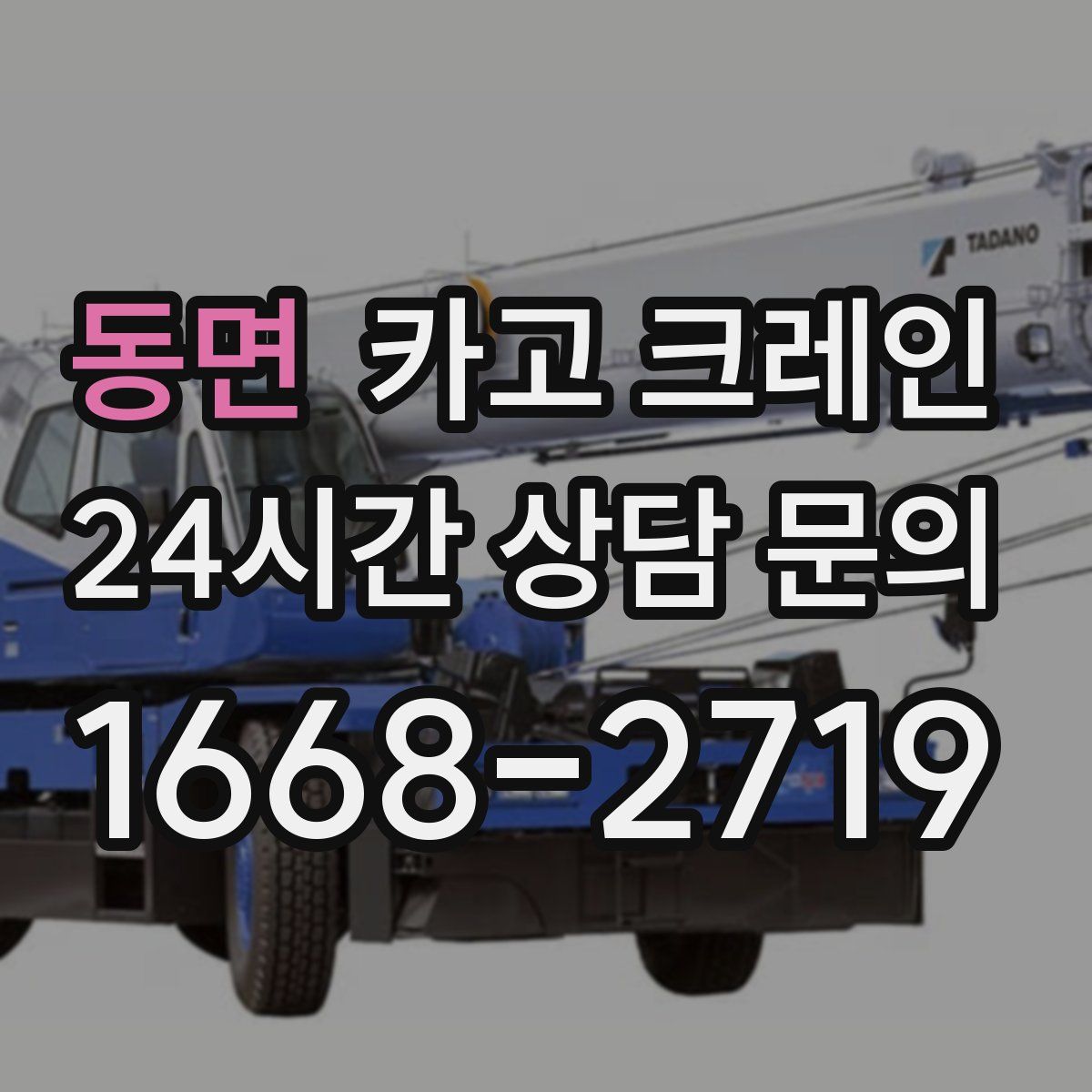 동면 카고 크레인