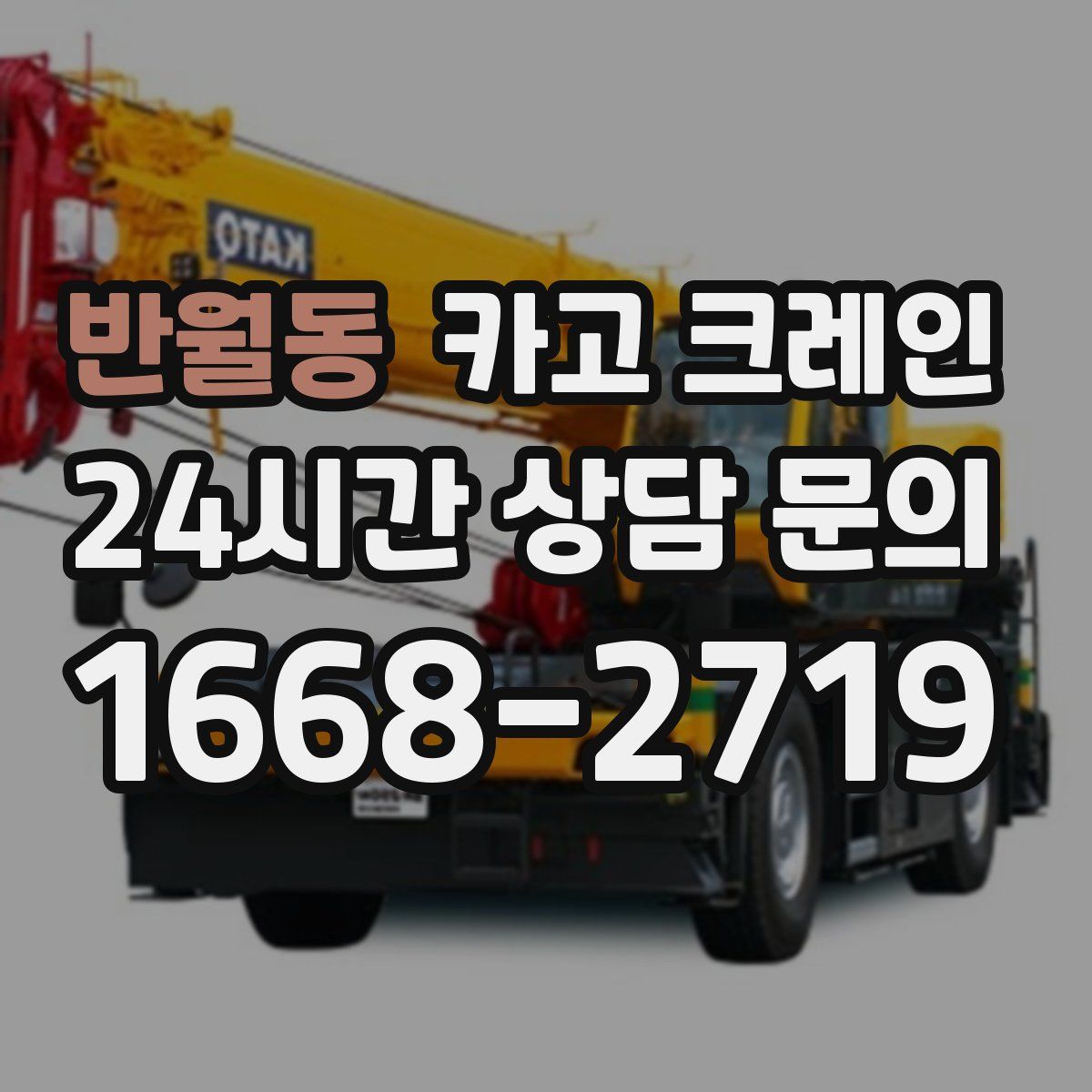 반월동 카고 크레인