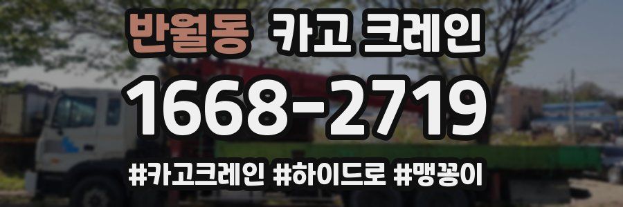 반월동 크레인 작업