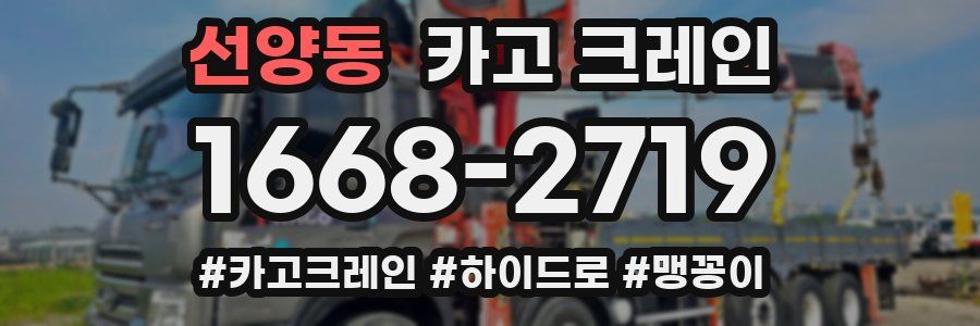 선양동 크레인 작업