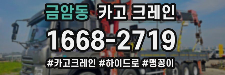 금암동 크레인 작업