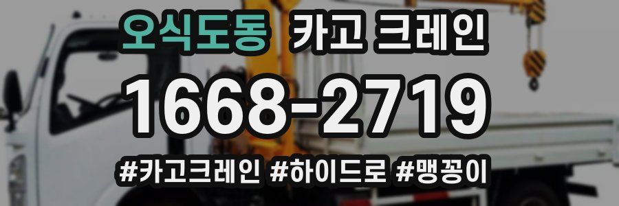 오식도동 크레인 작업