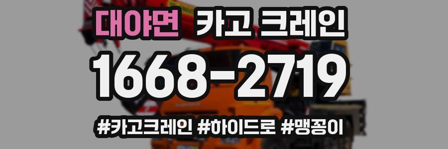 대야면 크레인 작업