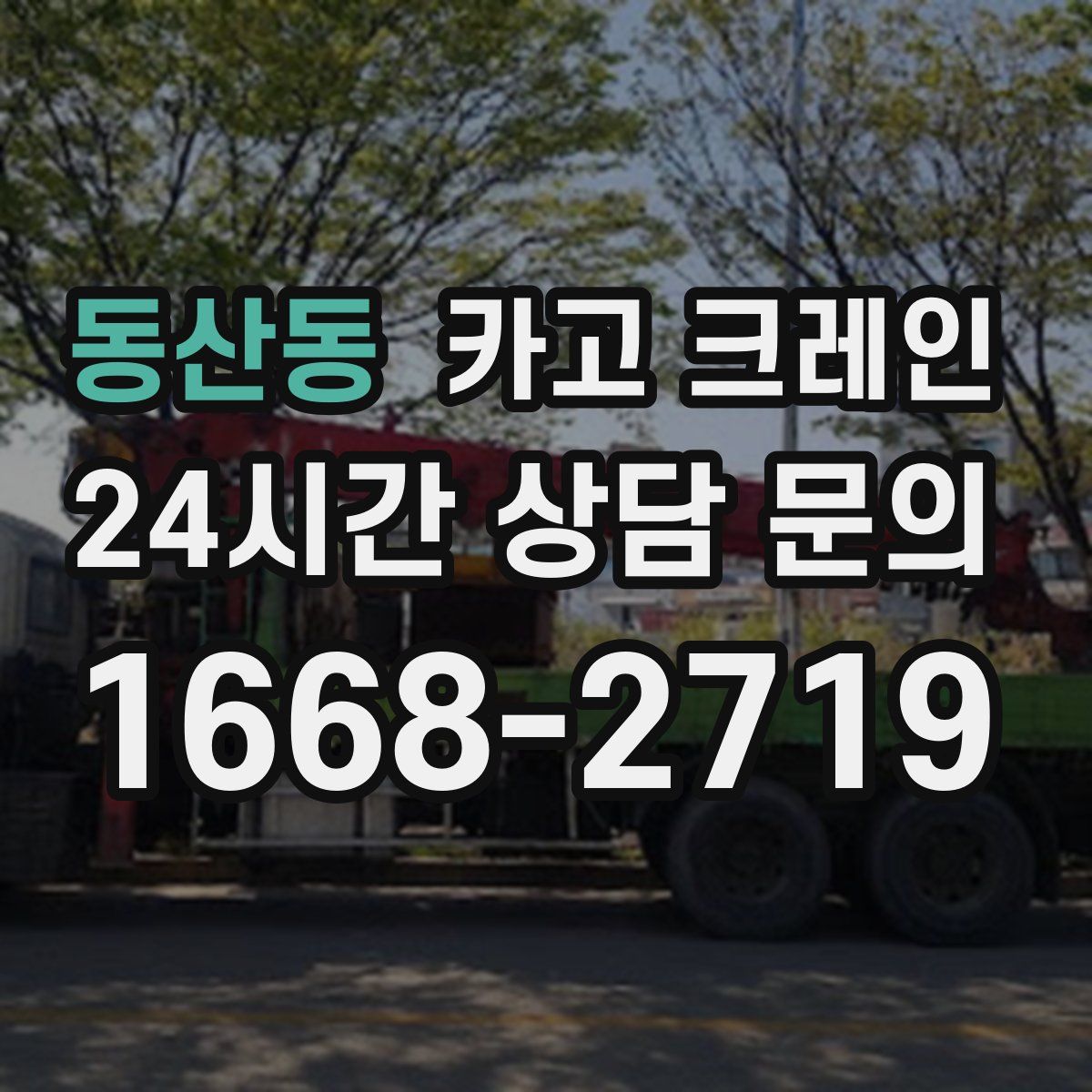 동산동 카고 크레인