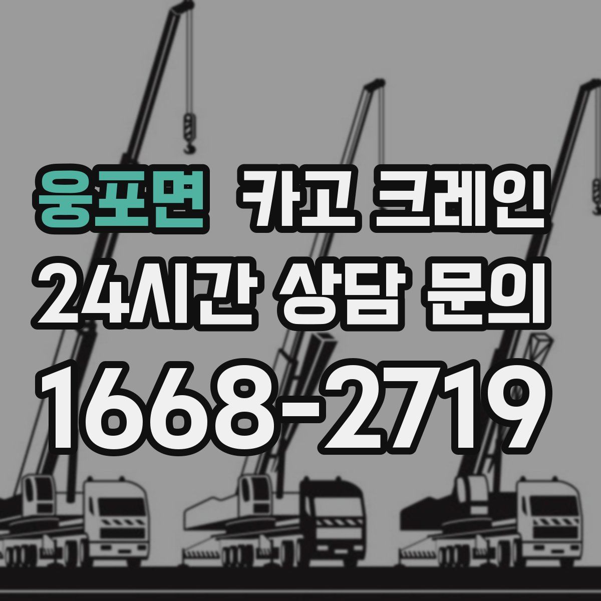 웅포면 카고 크레인