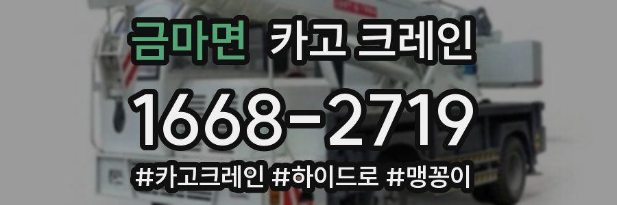 금마면 크레인 작업