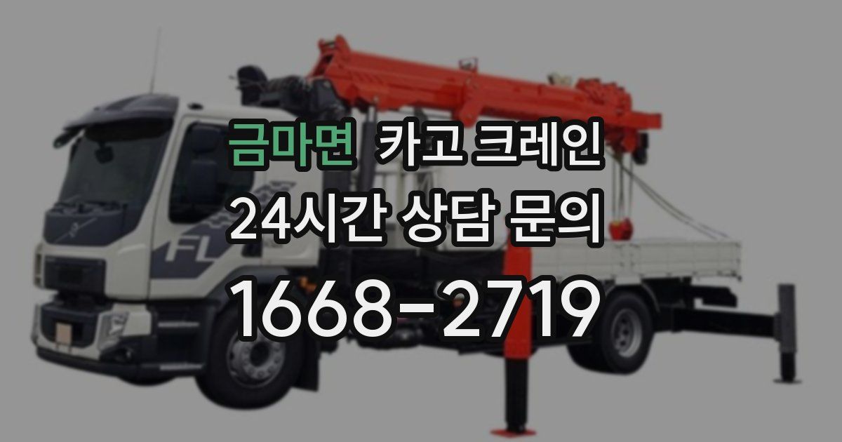 금마면 크레인