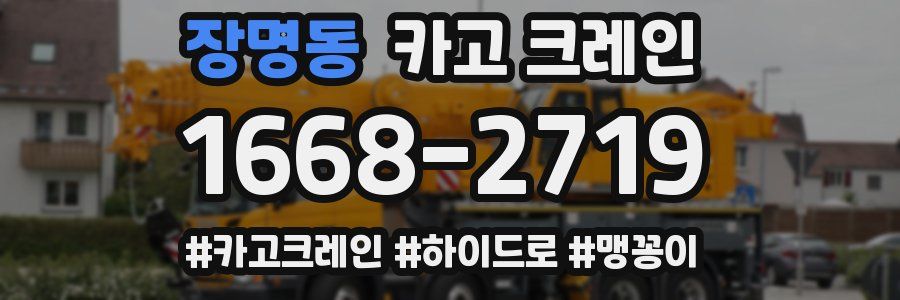 장명동 크레인 작업