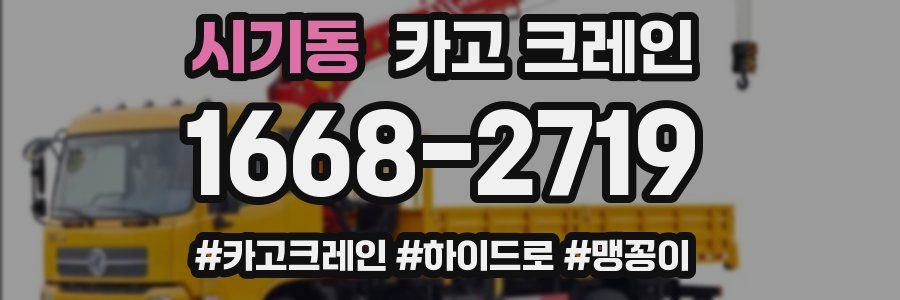 시기동 크레인 작업