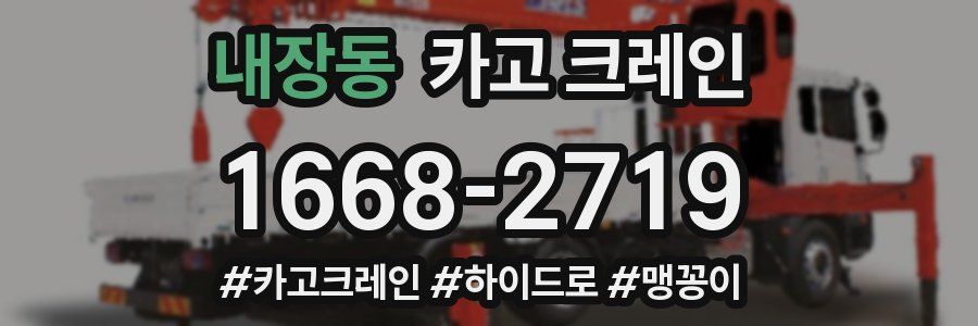 내장동 크레인 작업