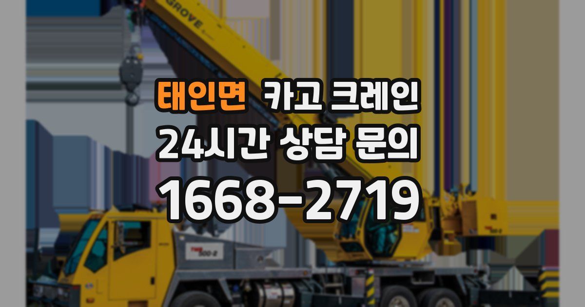태인면 크레인